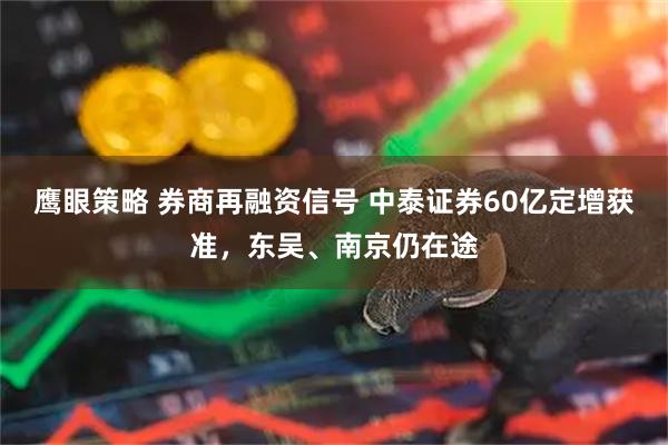 鹰眼策略 券商再融资信号 中泰证券60亿定增获准，东吴、南京仍在途