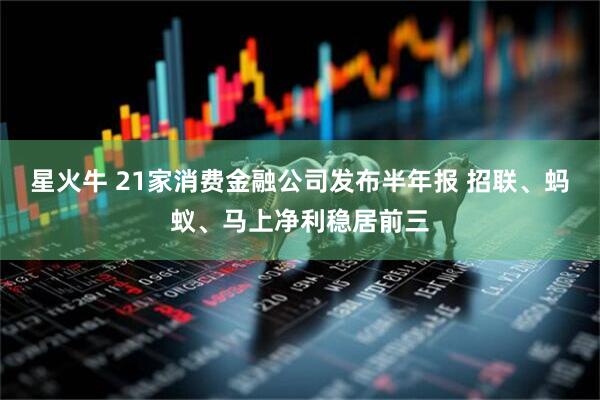掌上策略 21家消费金融公司发布半年报 招联、蚂蚁、马上净利稳居前三