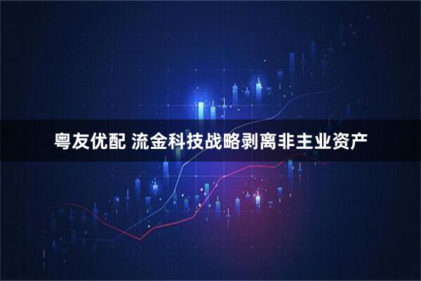 粤友优配 流金科技战略剥离非主业资产